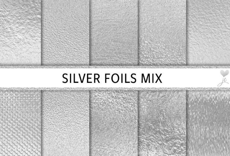 21+ Creative Silver Foil Textures PNG JPG Download