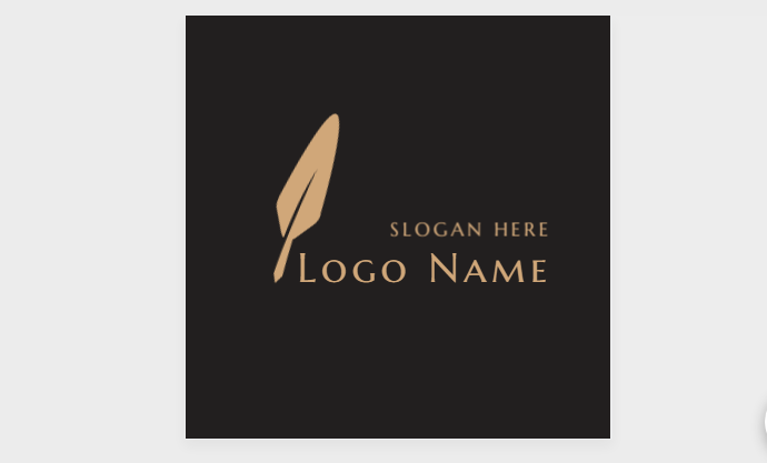 Simple Feather Logo Design