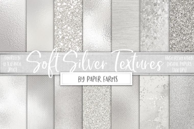 Soft Silver Backgrounds