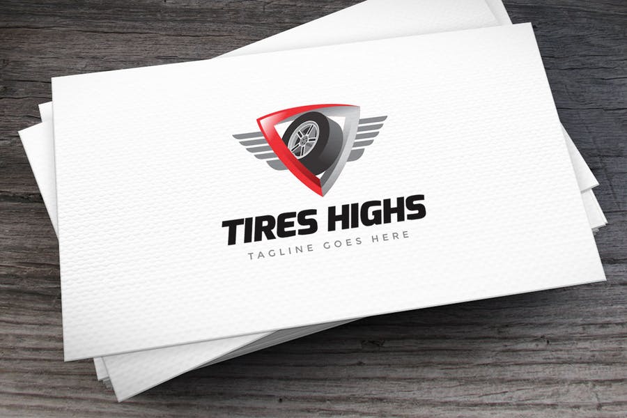 Stylish Tire Logo Identity Design