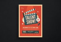 Talent show flyer template