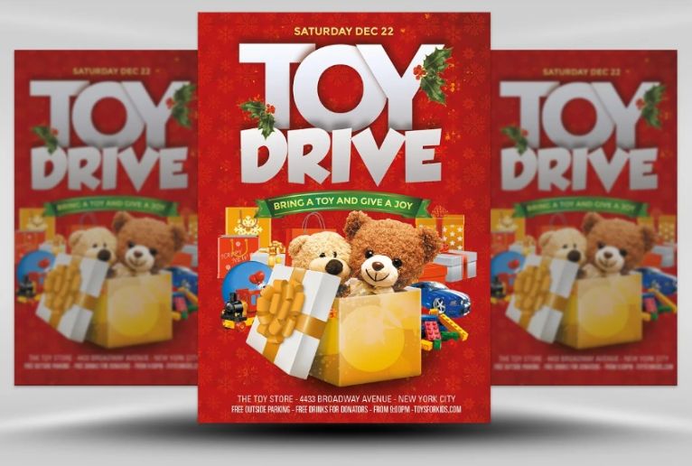 Toy Drive Charity Flyer