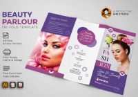Beauty Parlor Brochure Template