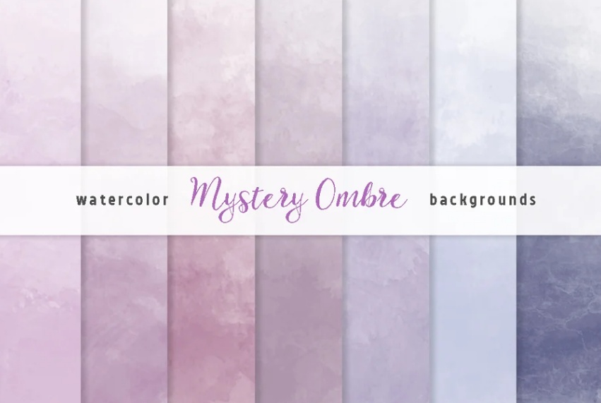 Watercolor Ombre backgrounds