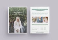 Wedding photography flyer template