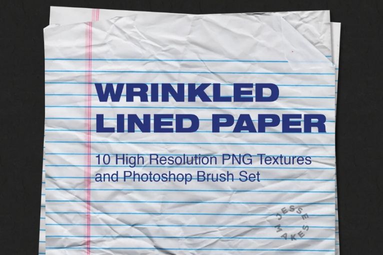 Wrinkled Line Paper Textures