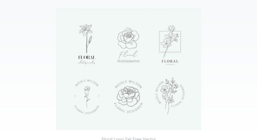 floral logo Set
