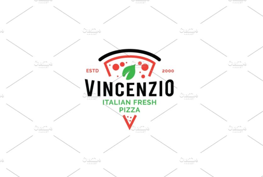 minimal Pizza Logo Design