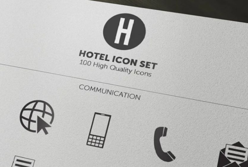 100 Minimal Hotel Icons