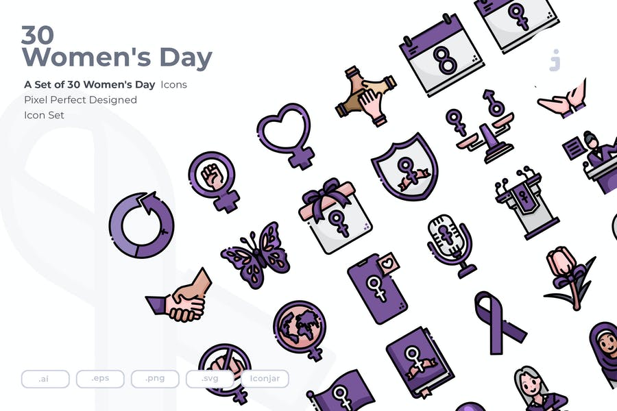 30 Creative Womens Day Icons