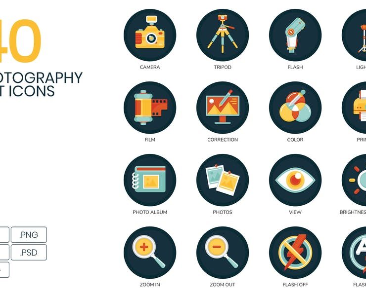 15+ FREE Photography Icons Download SVG | Ai