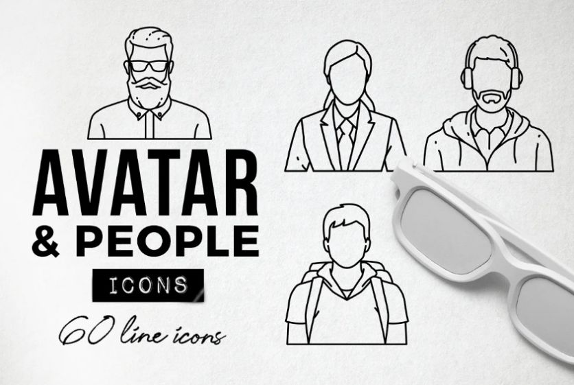 60 Avatar and People Icons Pack