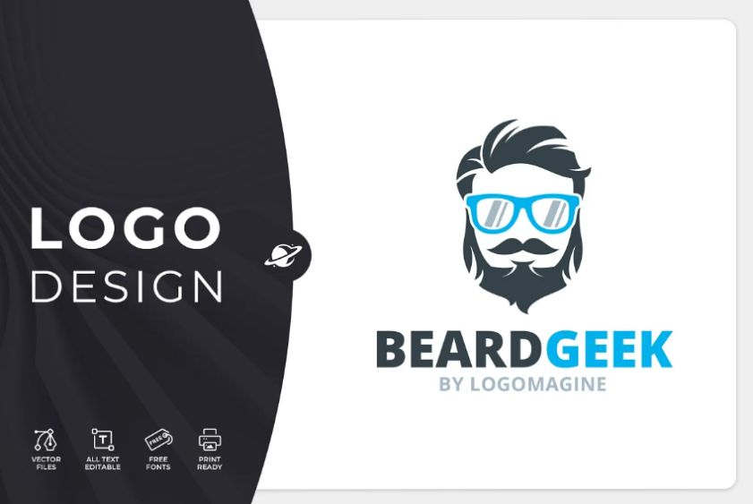Beard Geek Identity Design