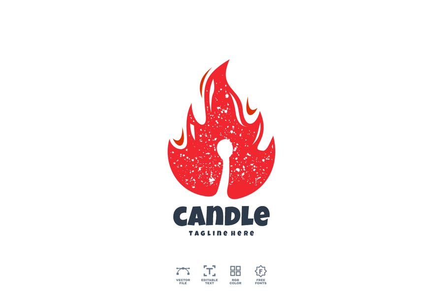Candle Fire Logo Designs