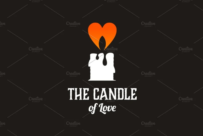 Candle Love Logo Design