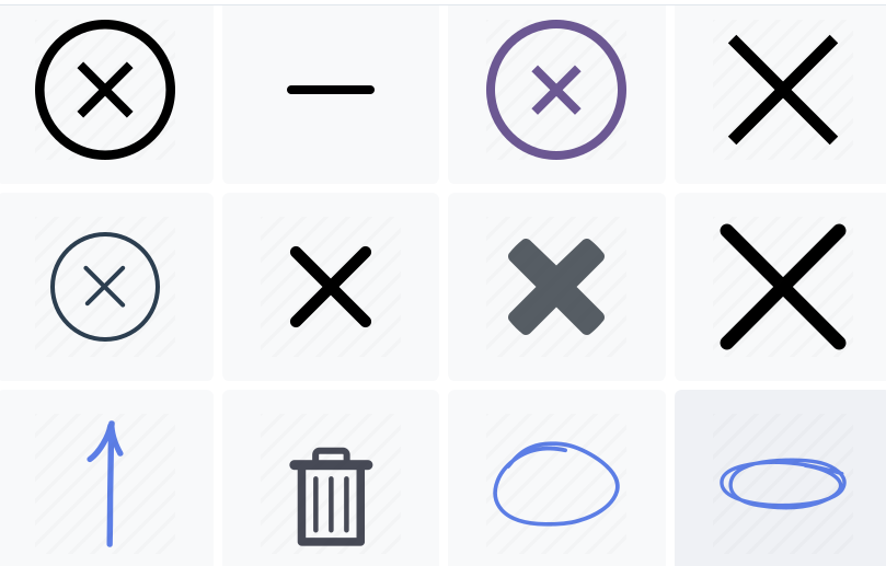 Creative Remove Icons Set