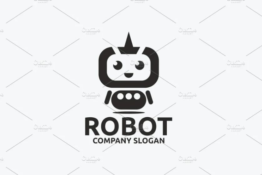Cute Robot Logo Design