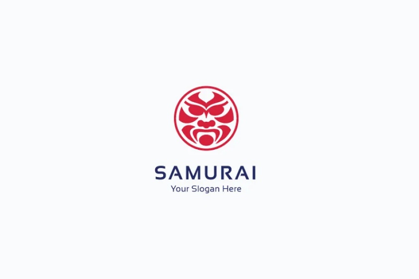 Editable Samurai Logo Design