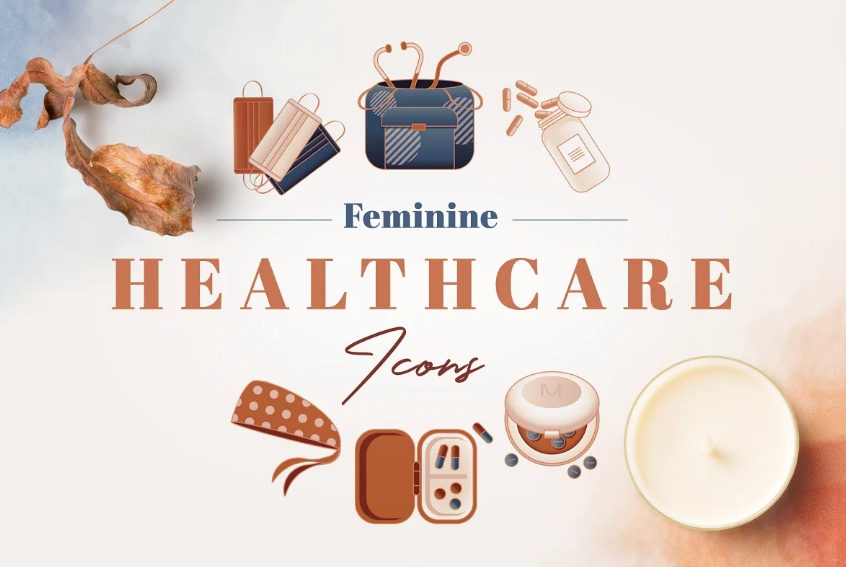 Feminine Health Care Icons