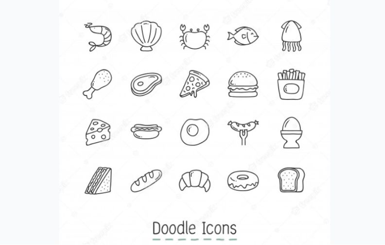 Free Doodle Icons Set