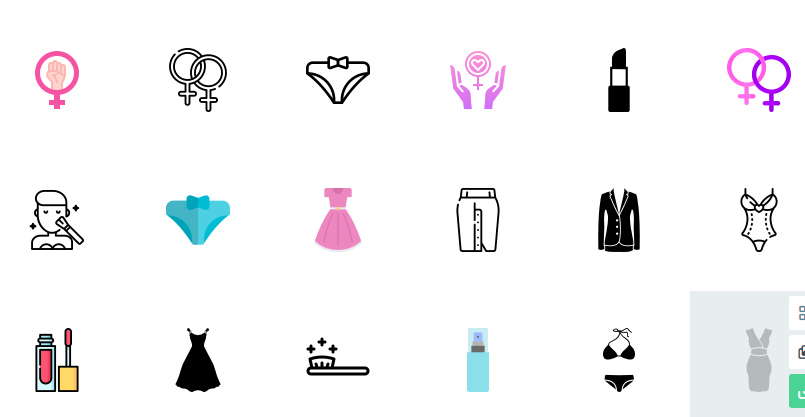 Free Feminine Icons Set
