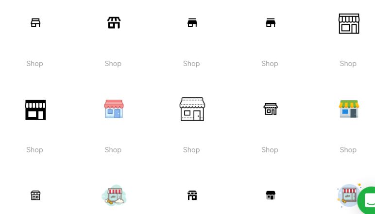 Free Retail Shop Vector Set