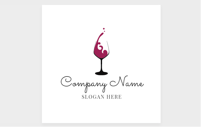 Free Wine Glass Logo