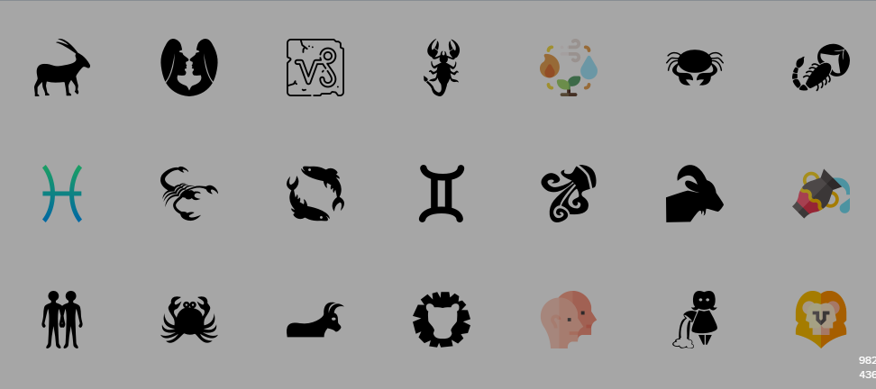 Free Zodiac Icons Set