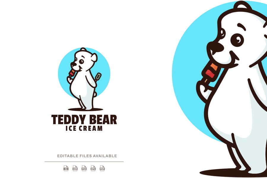 Funny Teddy Bear Logo
