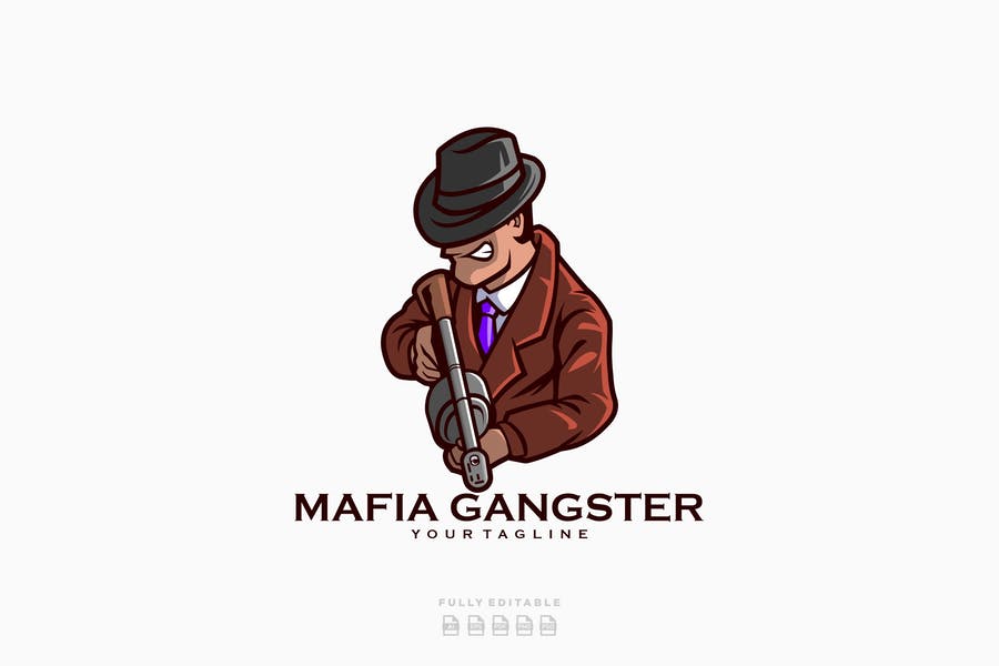 Gangster Style Logo Design