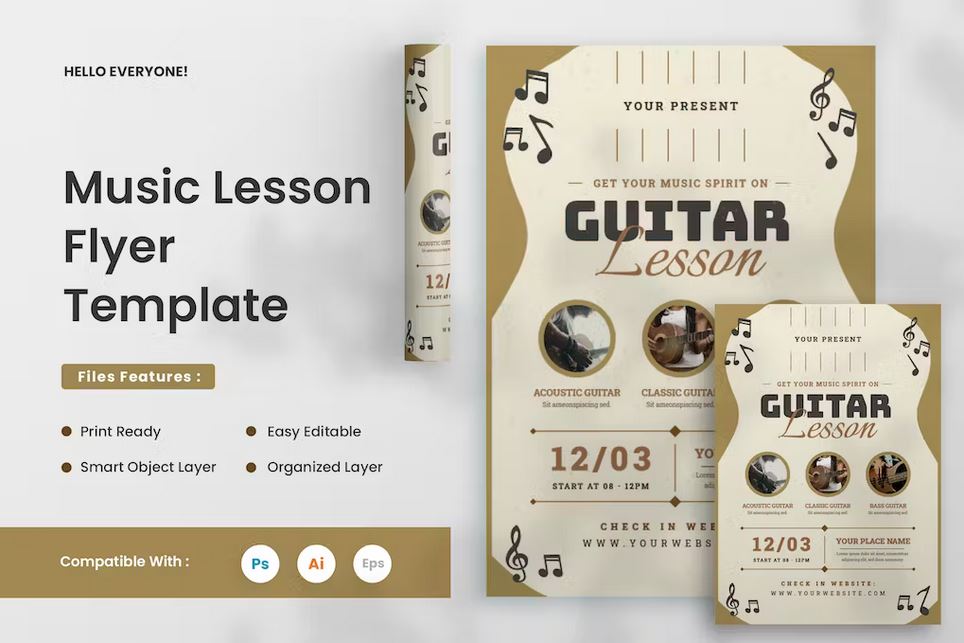 Instrument-lessons-flyer-template