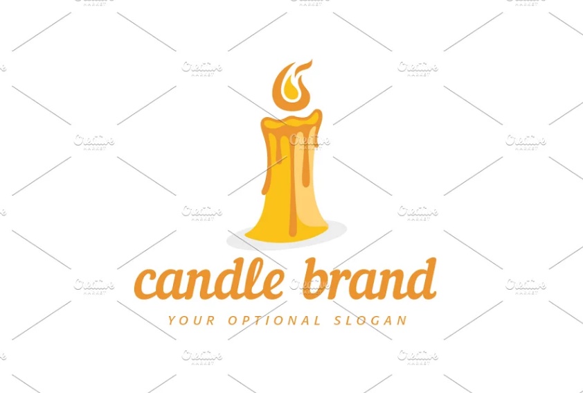 Melting Candle Logo Designs