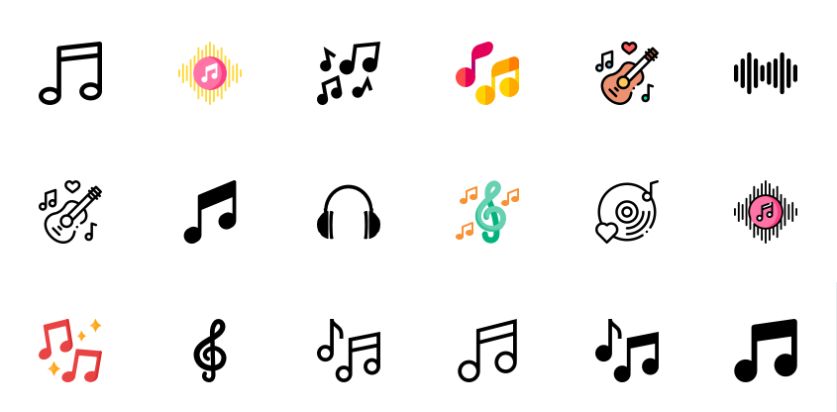 Music Notes Icon Pack