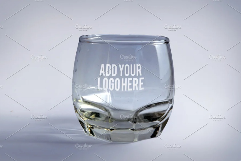 Small Drinking Glass Mockup