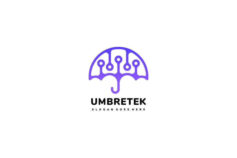 Tech Umbrella Logo Design