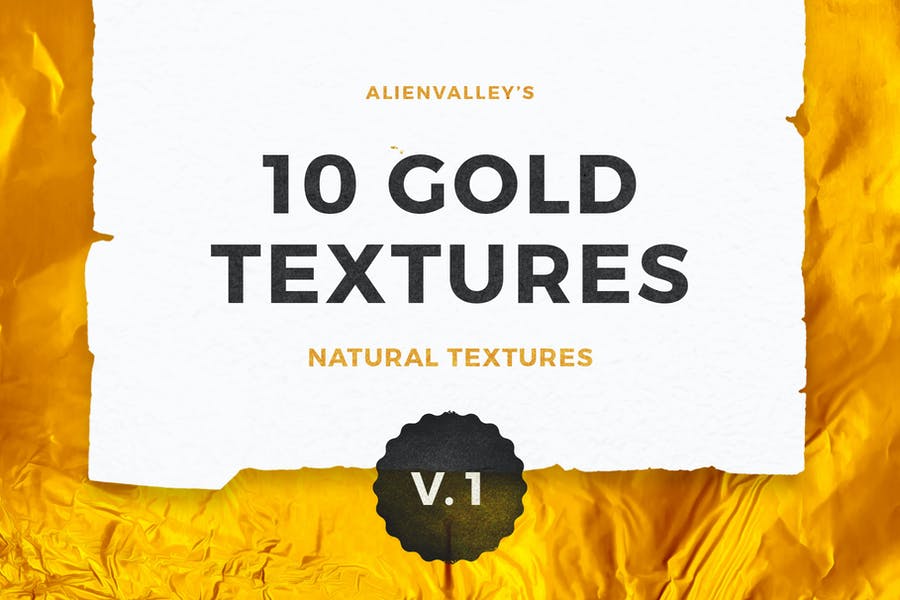 10 High Resolution Gold Textures