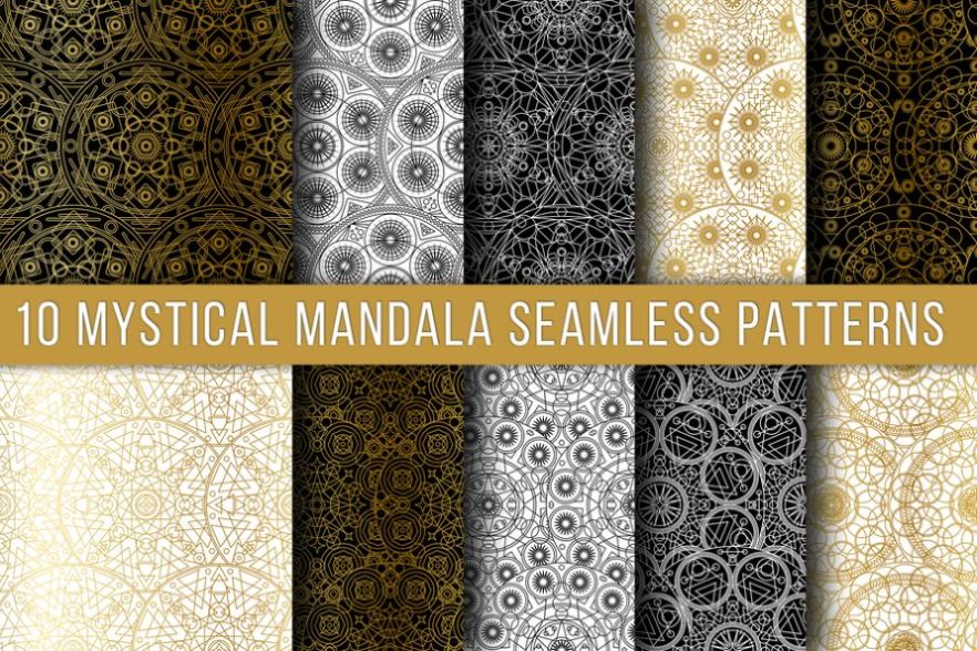 10 Mystical Seamless Pattern Set