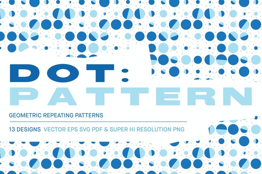 13 Seamless Dot Vector Patterns