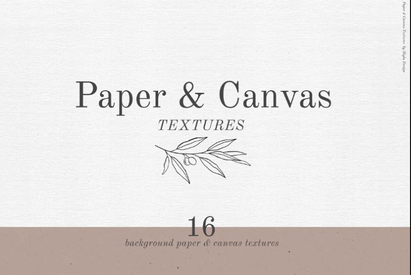 16 Papers and Canvas background