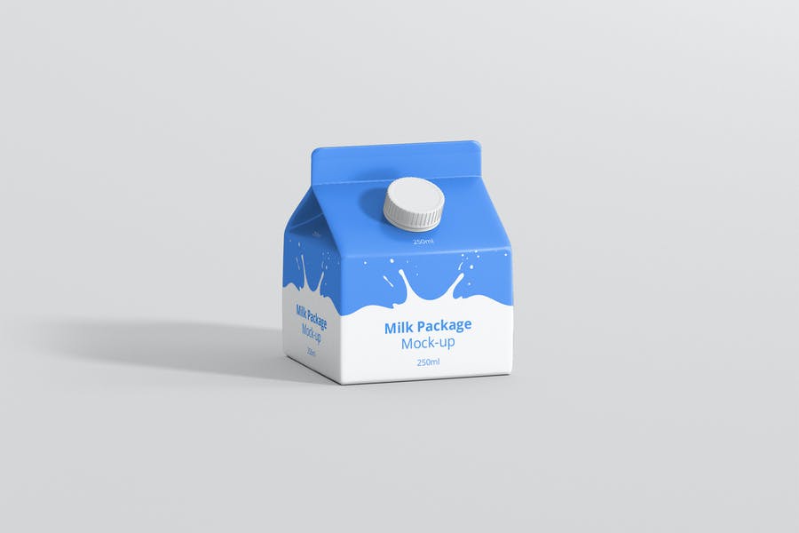 250 ml Milk Packaging PSD