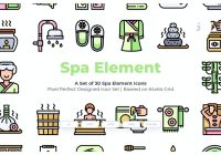 Spa Icons Set