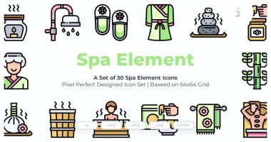 Spa Icons Set