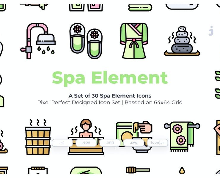 21+ FREE Spa Icons Vector Download
