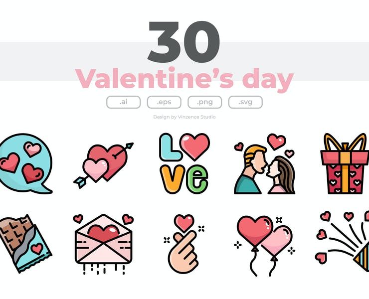 Valentines Day Icons