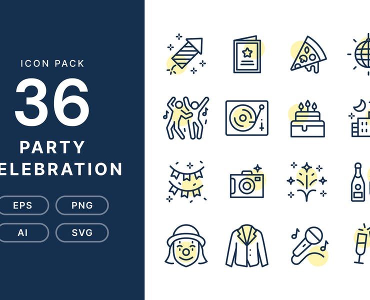 15+ Party Icons SVG PNG EPS FREE Download