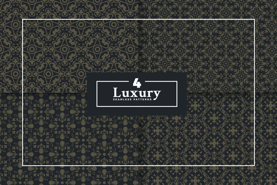 4 Seamless Luxury Patterns
