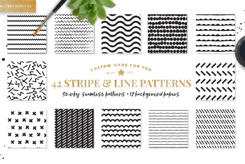 42 Line nd Wave Pattern Designs