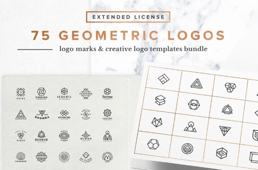75 Creative Geometic Logo Design Creator
