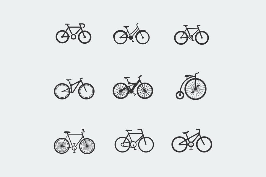 9 Unique Bicycle Vector Designs