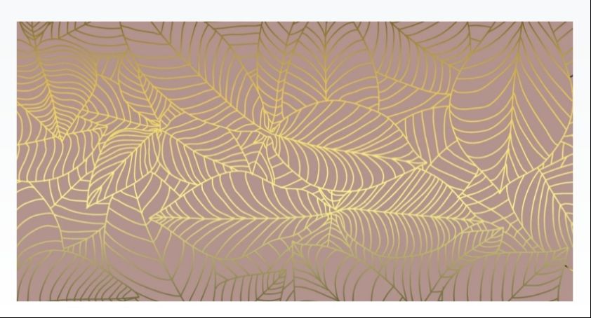 Abstract Lined Gold Leaves Background
